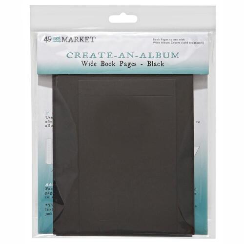 49 and Market - Create-An-Album Wide Book Pages - Black