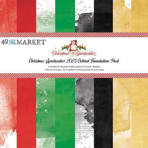 49 and Market - Christmas Spectacular Colored Foundations - 12x12 Collection Pack