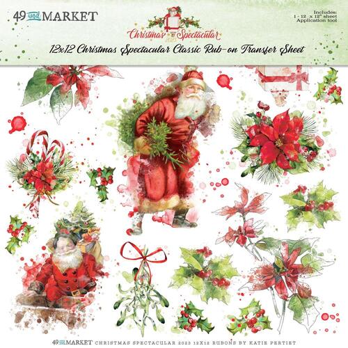 49 and Market - Christmas Spectacular Classic - Rub-Ons 12"x12"
