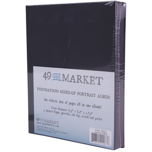 49 and Market - Foundations Mixed Up Portrait Album - Black
