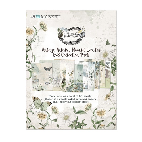 49 and Market - Vintage Artistry Moonlit Garden - 6x8 Collection Pack