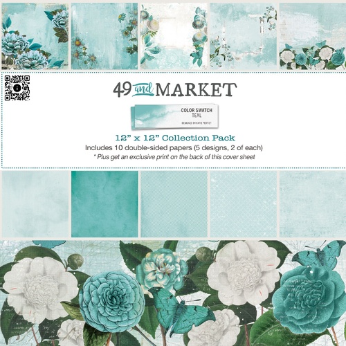 49 and Market - Color Swatch: Teal - 12x12 Collection Pack