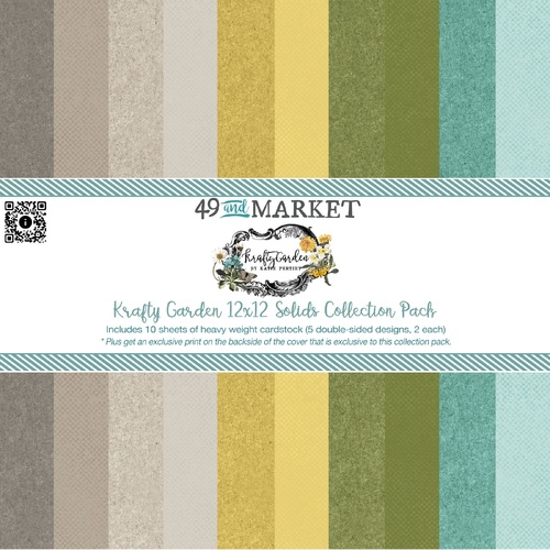 49 and Market - Krafty Garden Solids - 12x12 Collection Pack