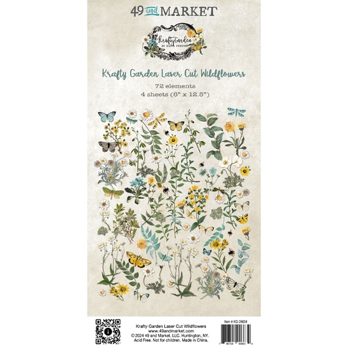 49 and Market - Krafty Garden Wildflowers - Laser Cut Elements