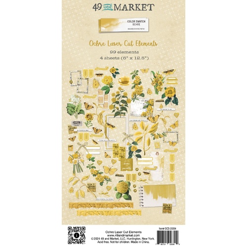 49 and Market - Color Swatch: Ochre - Laser Cut Elements