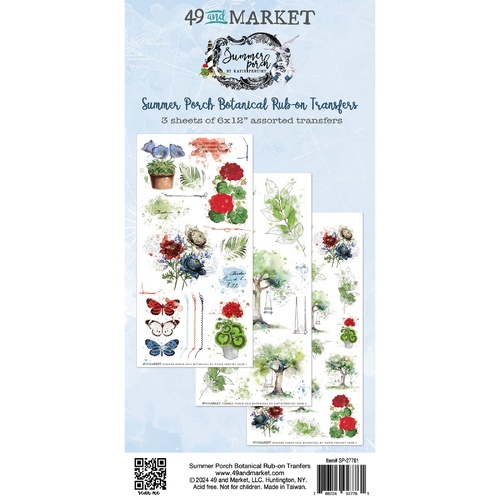 49 and Market - Summer Porch Botanical - Rub-Ons