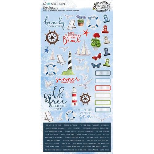49 and Market - Summer Porch - Washi Tape Sheet Set