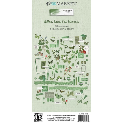 49 and Market - Color Swatch: Willow - Laser Cut Elements