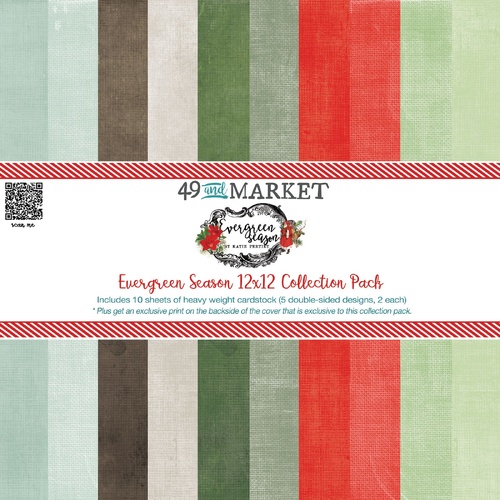 49 and Market - Evergreen Season Solids - 12x12 Collection Pack