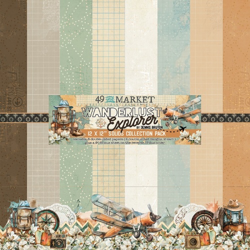 49 and Market - Wanderlust Explorer Solids - 12x12 Collection Pack