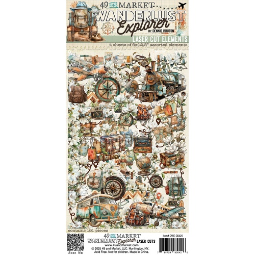 49 and Market - Wanderlust Explorer - Laser Cut Elements