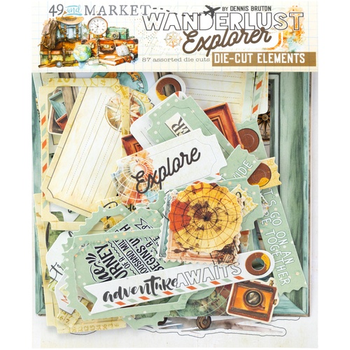 49 and Market - Wanderlust Explorer - Die-Cut Elements