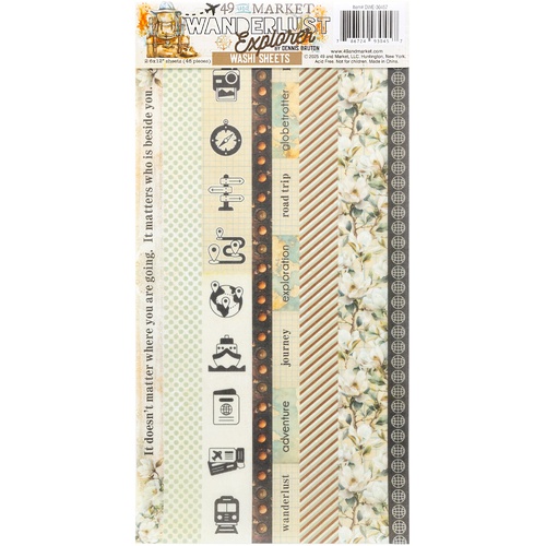 49 and Market - Wanderlust Explorer - Washi Tape Sheets