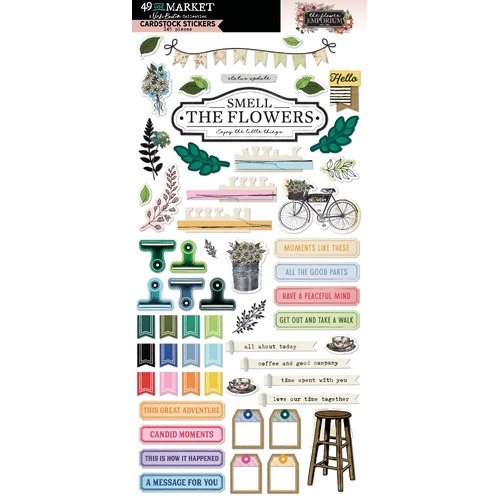 49 and Market - The Flower Emporium - Cardstock Stickers