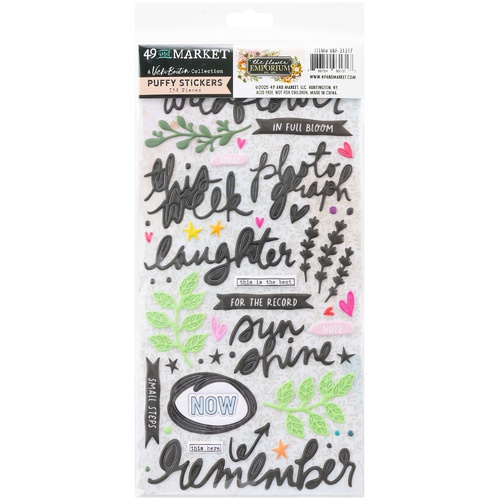 49 and Market - The Flower Emporium - Puffy Stickers