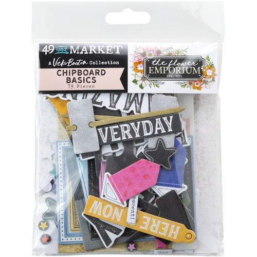 49 And Market - The Flower Emporium – Chipboard Assortment