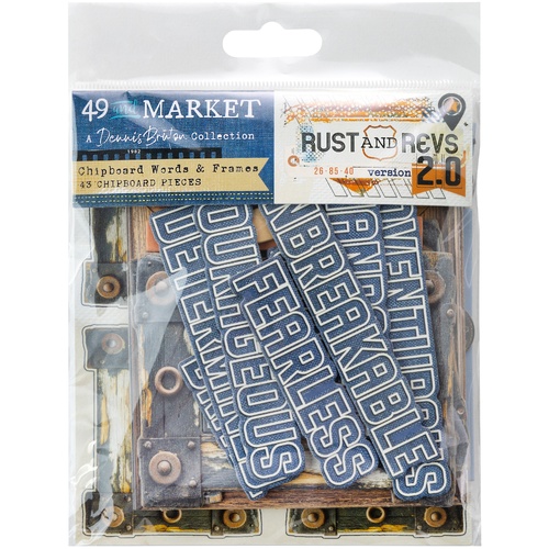49 And Market - Rust & Revs 2.0– Chipboard Assortment