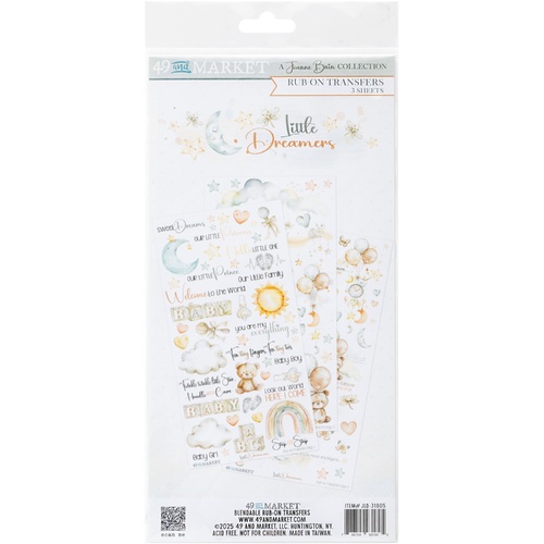 49 and Market - Little Dreamer - Rub-On Transfers