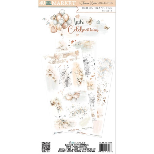 49 and Market - Little Celebrations - Rub-On Transfers