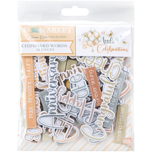 49 And Market - Little Celebrations – Chipboard Words