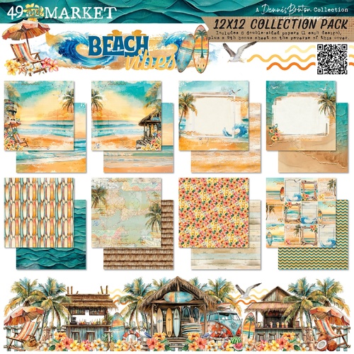 49 and Market - Beach Vibes - 12x12 Collection Pack