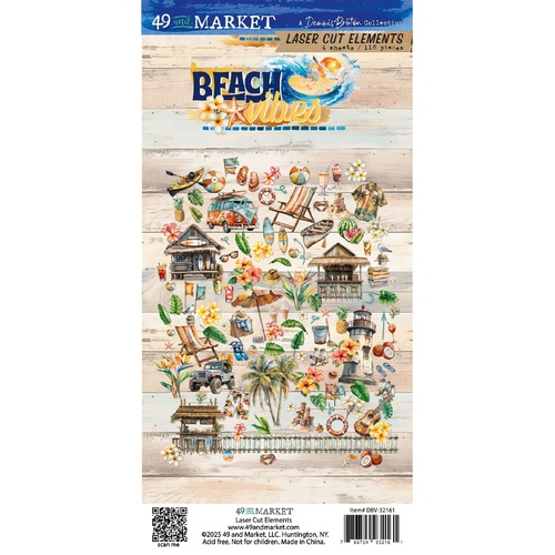 49 and Market - Beach Vibes - Laser Cut Elements