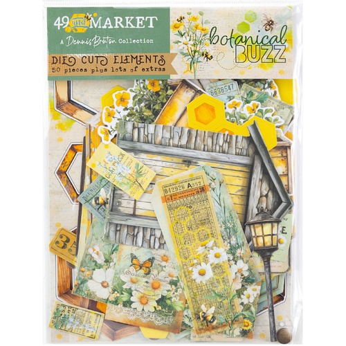 49 and Market - Botanical Buzz - Die-cut Elements