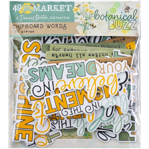 49 And Market - Botanical Buzz – Chipboard Words