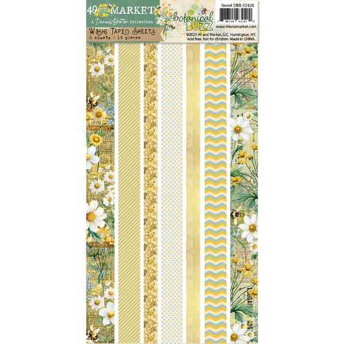 49 and Market - Botanical Buzz - Washi Tape Sheets