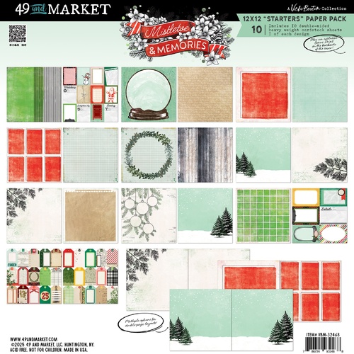 49 and Market - Mistletoe  Memories - 12x12 Starters Collection Pack
