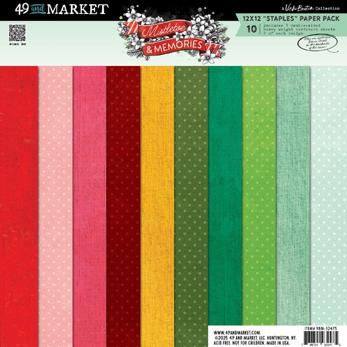 49 and Market - Mistletoe & Memories - 12x12 Staples Pack