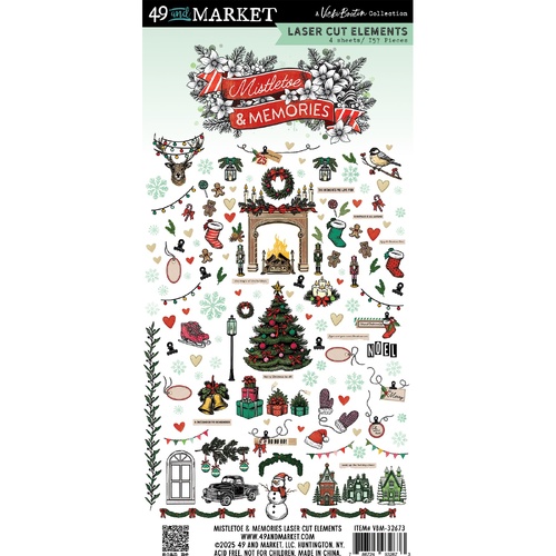 49 and Market - Mistletoe & Memories - Laser Cut Elements