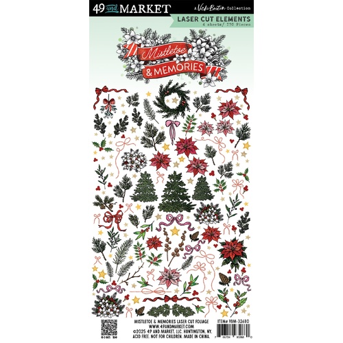 49 and Market - Mistletoe & Memories - Laser Cut Foliage