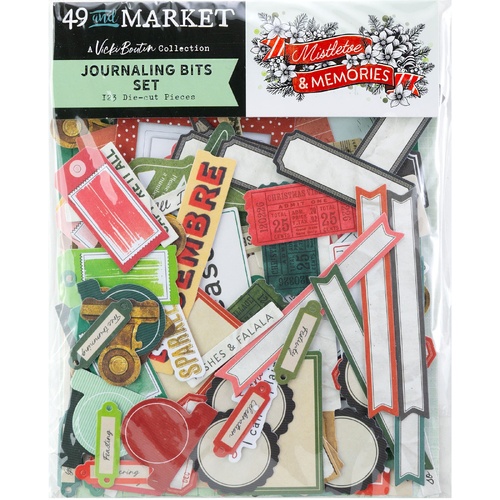 49 and Market - Mistletoe & Memories - Journaling Ephemera Bits