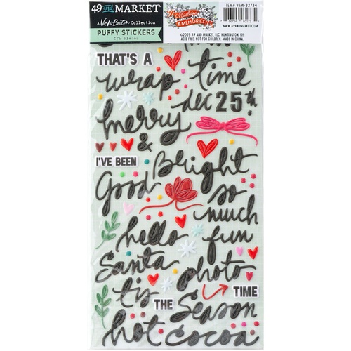 49 and Market - Mistletoe & Memories - Puffy Stickers