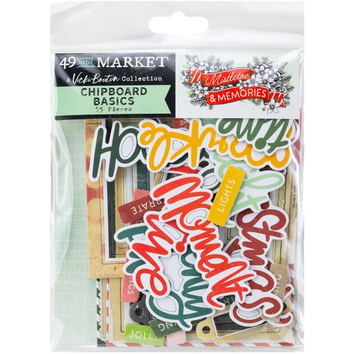 49 And Market - Mistletoe & Memories – Chipboard Basics