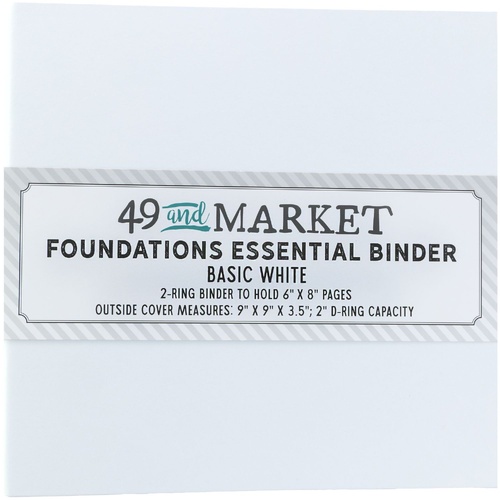 49 and Market - Foundations Essential Binder – Basic White