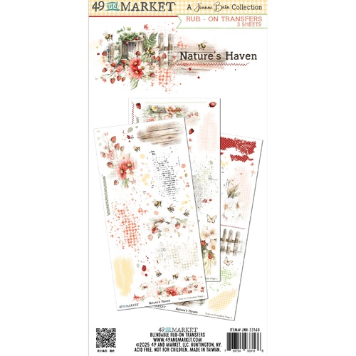 49 and Market - Nature's Haven - Rub-On Transfers