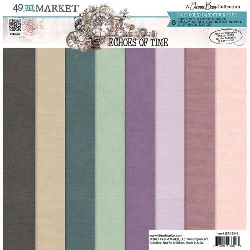 49 and Market - Echoes of Time Solids - 12x12 Collection Pack