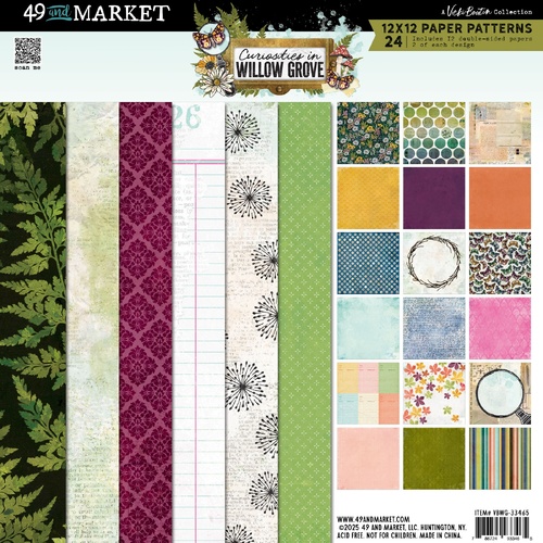 49 and Market - Curiosities In Willow Grove - 12x12 Paper Pad