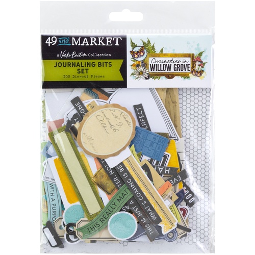 49 and Market - Curiosities In Willow Grove Ephemera Set - Journaling Bits
