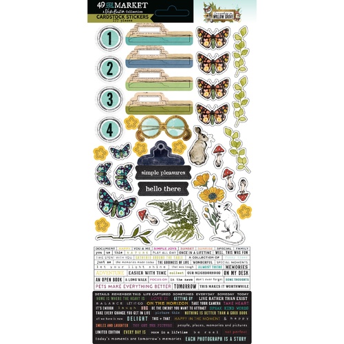 49 and Market - Curiosities In Willow Grove - Cardstock Stickers