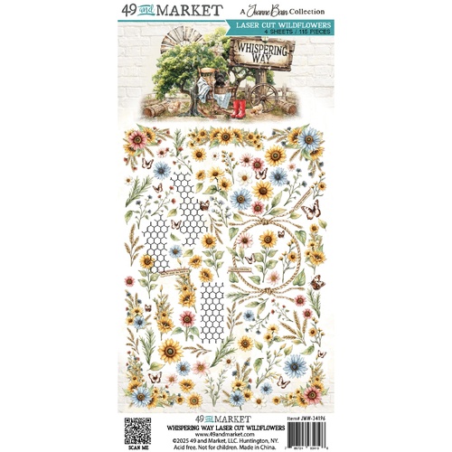 49 and Market - Whispering Way - Laser Cut Wildflowers