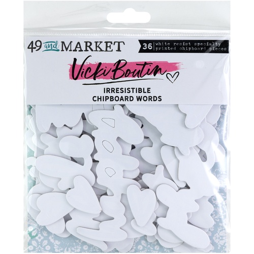 49 and Market - Vicki Boutin Irresistible - Chipboard Words