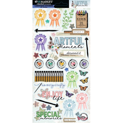 49 and Market - Artful Moments - Cardstock Stickers