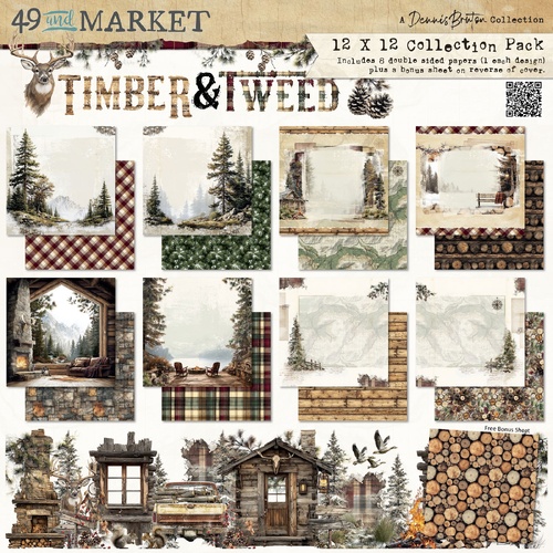 49 and Market - Timber & Tweed - 12x12 Collection Pack