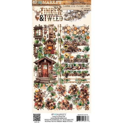 49 and Market - Timber & Tweed - Laser Cut Floral Set