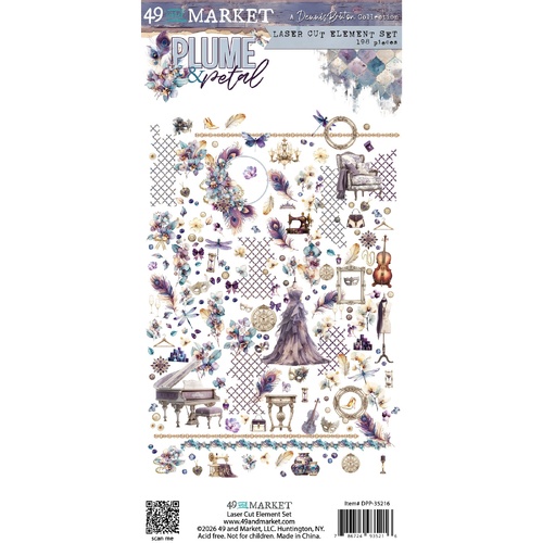 49 and Market - Plume & Petal - Laser Cut Element Set