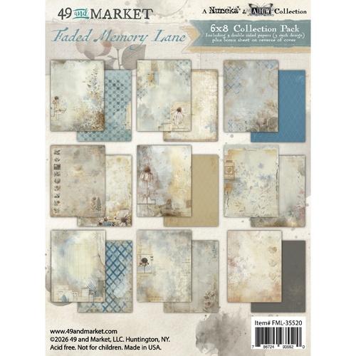 49 and Market - Faded Memory Lane - 6x8 Collection Paper Pack