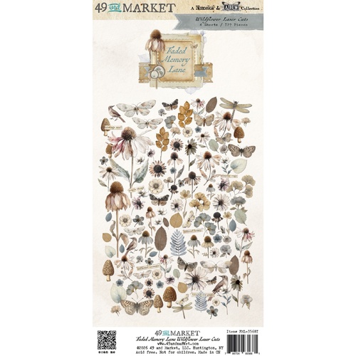 49 and Market - Faded Memory Lane - Laser Cut Wildflowers